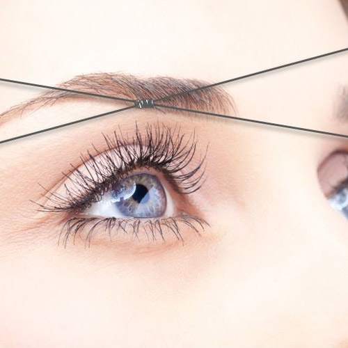 Eyebrow Threading, Threading